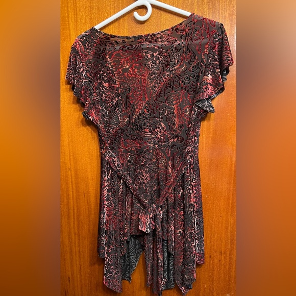 Le Chateau stretchy velvety top XL - Picture 2 of 5